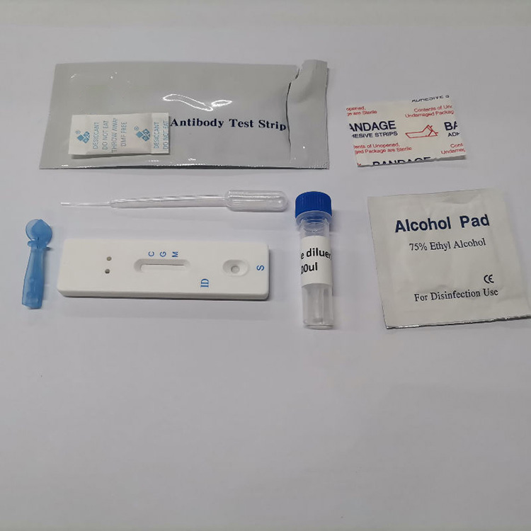 Covid-2019 kolloidinen kultavasta-ainepakkaus Igm Igg Rapid Antigen Test Kit