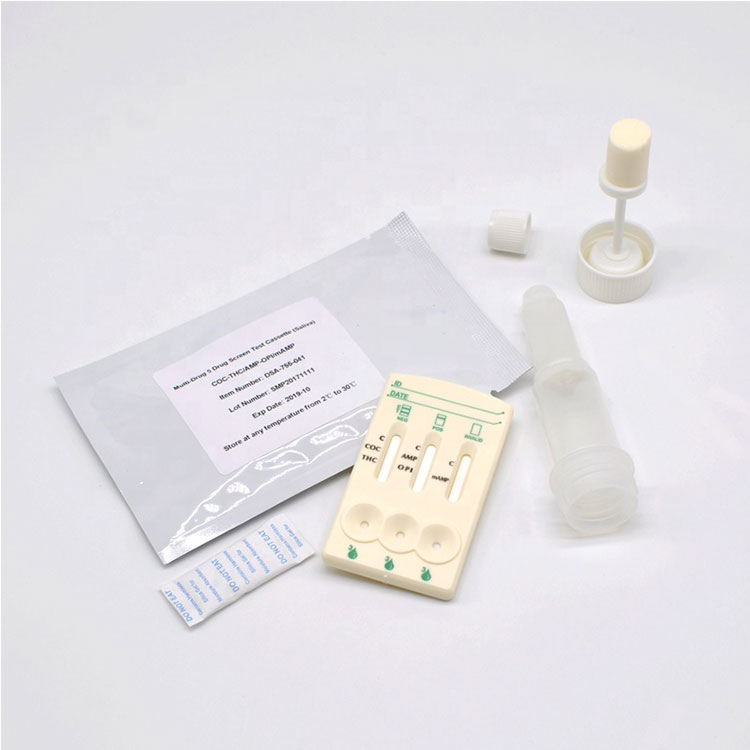 Rapid One Step Saliva Multi Drug Test 5 in 1 Drug Test -paneeli