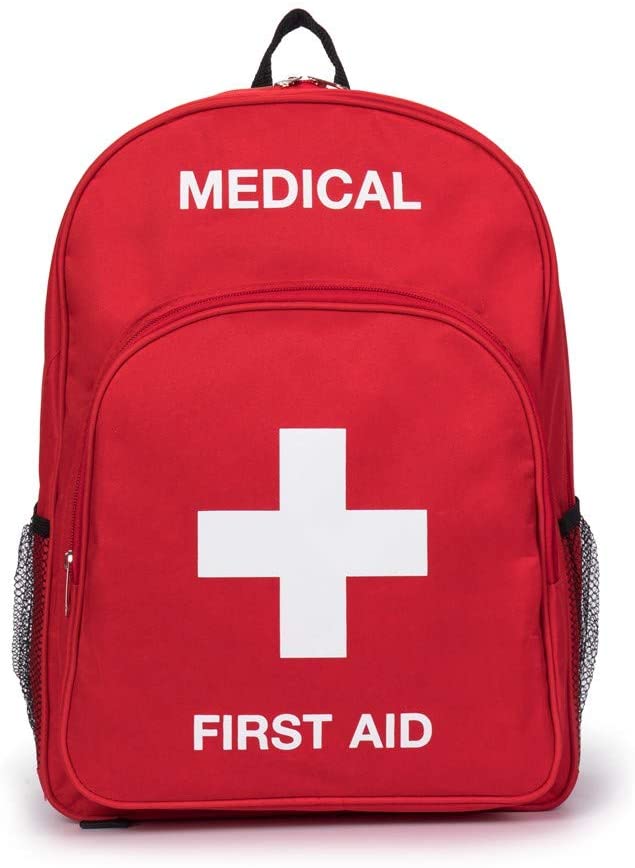 Punainen Nylon Medical First Aid reppulaukku